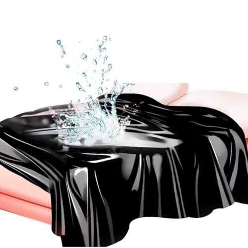 Tokaneit 2 Stück Wasserdicht Wet Bettwäsche, PVC Laken Sheets für Paare 210 * 200cm, Wasserdichtes Sexlaken, Abwaschbares Fetish Bettlaken, für Ausgiebige Nasse, Paare