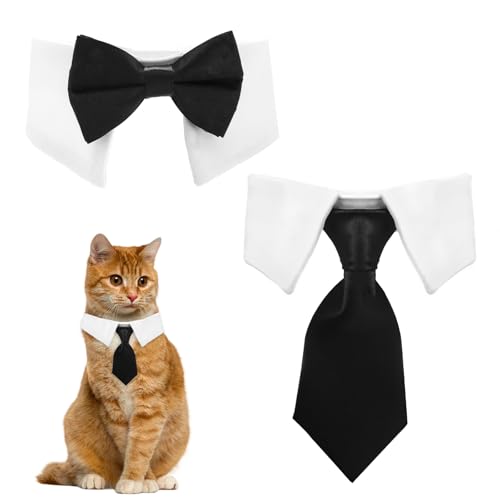 Verstellbar Hund Katze Smoking Kragen, Fliege für Hunde und Katzen, Haustiere Fliege Hochzeit Fliege, Formale Welpe Fliege Smoking Kragen, Smoking Kragen Fliege für Welpen Kätzchen