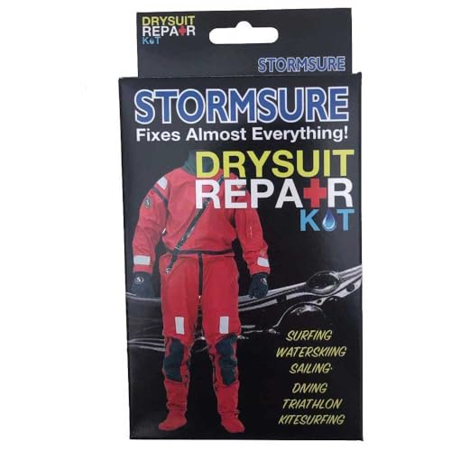 Stormsure Reparaturset für Trockentauchanzüge mit Flexiblem Kleber und TUFF Tape - Ideal für Trockentauchanzüge, Neopren und Latex-Dichtungen