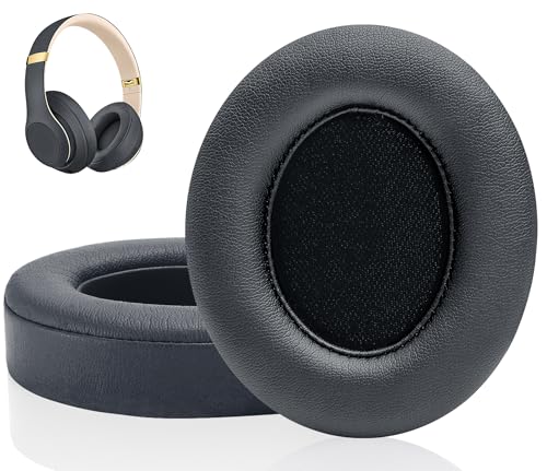 Link Dream Ersatz Ohrpolster für Beats Studio 3 Studio 2, Beats Kopfhörer Ohrpolster mit Weichem Proteinleder, Geräuschisolierung Memory-Schaum für Beats Studio 2 Studio 3 (Titanium)
