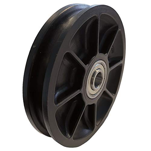 Seilrolle 90 mm - geräuschlos - für Fitnessgeräte, Latzüge, Garagentore uvm.