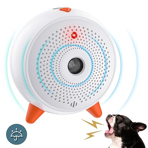 Anti Bellen Gerät, Ultraschall Anti-Bell-Gerät mit 33ft, Automatisch Antibell für Hunde, Wiederaufladbares&Wasserdichtes Hund Ultraschall Anti Bellgerät für Große KleineHunde Innen Außenbereich