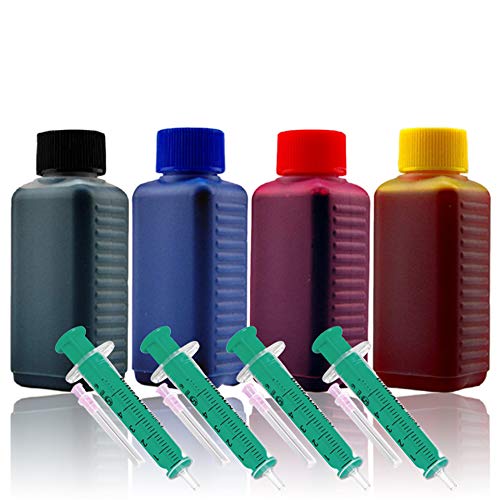 Cenado 400ml Nachfülltinte Druckertinte Refillset für Canon-Druckerpatronen PG-545 PG-545XL CL-546 CL-546XL inkl. Zubehör