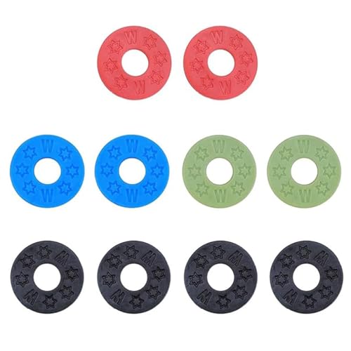 Ryaupy 10 Pcs Gitarrengurtschlösser Silikongummigurtschlösser, Straplocks Protector Blocks für Gitarren Bass Ukulele