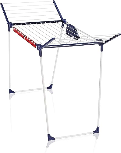 Leifheit Standtrockner Pegasus 180 Solid Plus mit stabilem Stand, Wäscheständer für Lange Wäsche, Flügelwäschetrockner für platzsparende Aufbewahrung