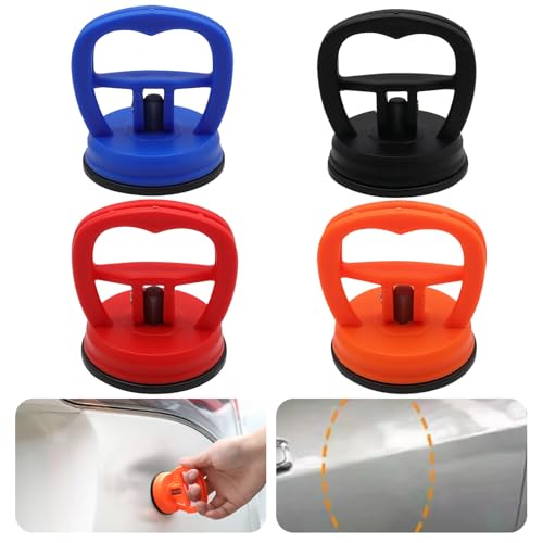 Baxcdyswe 4 Stück Auto Dent Saugnapf, Heavy Duty Saugheber, Mini Saugnapf, Dellen Rausziehen, Vakuumsauger Dellenzieher für Auto Dellen, Handy, Glasscheiben, Computer-Bildschir