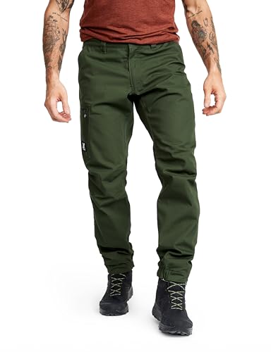 RevolutionRace Outdoor Basic Pants für Herren, Wanderhose für viele Outdoor-Aktivitäten, Forest Green, L