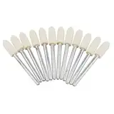 Futheda 12 5 mm konische Filz Polieren Pad, Filz Polier-Set Polieren Werkzeug für Schmuck, Glas, Stein, Keramik, Nail Art