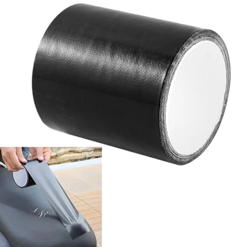 Smaoqingji Lederreparaturset Kunstleder Selbstklebend Leder Reparatur Set - Schwarz, 1 Rolle, 10 X 100 cm, Lederreparaturflicken Selbstklebende Lederflicken, für Autositze Möbel Sofas Taschen