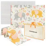 Mamabrum XXL Baby Spielmatte - Faltbare Krabbelmatte, Doppelseitige Spielfläche aus XPE Schaumstoff, Wasserabweisend, 180 x 120 x 1 cm, mit Tragetasche