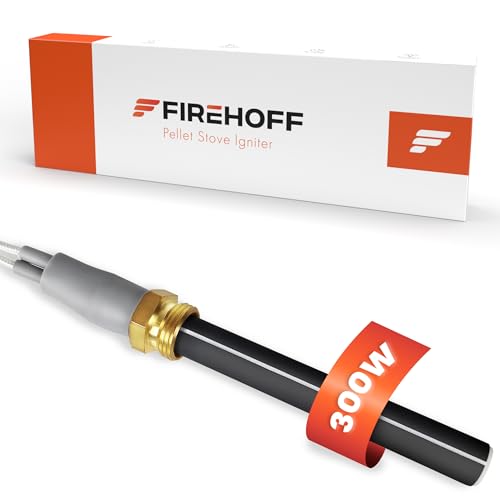 Keramikzünder für Pelletofen - Speziell für JOLLY MEC/HAAS+SOHN/BESTOVE/DEVILLE - 300 W, 89/94 mm, Ø11,5 mm, Gewinde 3/8 mit Anschlüssen - PSX 7-240-B -1 Jahr Garantie