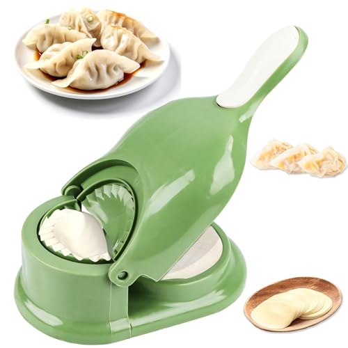 Dumpling Maker, Pelmeni maker, 2 in 1 Teigtaschenformer, Gyoza Maker,Maultaschen Former, DIY Knödel Skin Maker für Dumpling, Ravioli, Machen