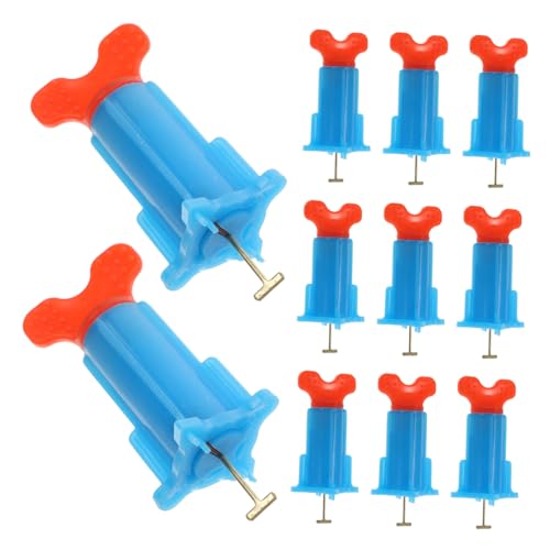 Housoutil 20St Fliesenleger fliesen verlegesystem Niveladores de ceramica Nivelliersystem-Kit Fliesen Nivellierung werkzeug zum planieren von fliesen Höhenregler für Wandfliesen pp Blue