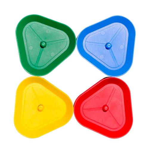 4-teilige Kartenhalter für Spielkarten, dreieckiger Spielkartenhalter aus Kunststoff, praktischer Kinderkartenhalter für Kartenspiele, Pokerpartys, Kartenspielabende, Kartenhalter für Kinder, Kin