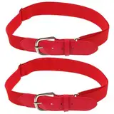 VALICLUD 2St Stretch gürtel nylon outdoor gürtel sweatbelt Ledergürtel für Herren Sportdekor Softball-Gürtel Baseballgürtel für Herren Junge schmücken Schutzgürtel weicher Ball Damen Pu rot