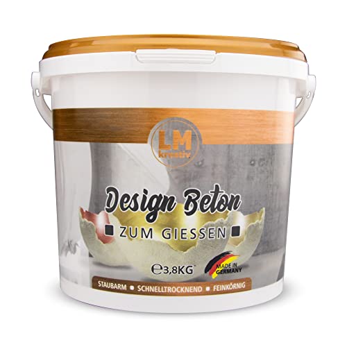 Kreativ Design Beton (3,8 kg) - Bastel-Beton, Beton zum Basteln, Beton für Kreative, Faserverstärkt, ähnlich Viva Decor