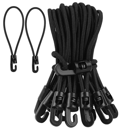 JULMELON Spanngummi Mit Haken, 20 Stück Expander 10 cm Multifunktional Planenspanner Gummispanner für Planen Zelt Net Camping