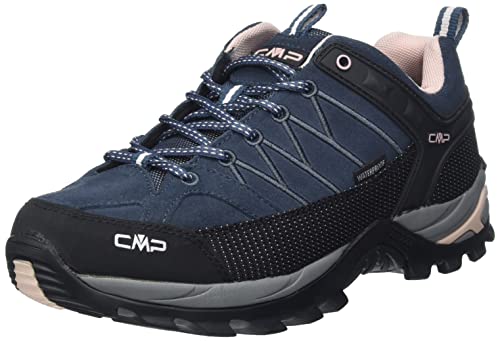 CMP Rigel Low Wmn Trekking Shoes Wp Damen Wanderschuhe, Asphalt Anthracite Rose, 39 EU
