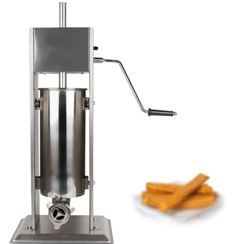 SKIHOT Edelstahl manuelle Churro-Maschine,kommerzielle Churros-Marmelade-Füllmaschine für lateinamerikanische Früchte,ideal für spanische Churros und Donut-Füllung,7L