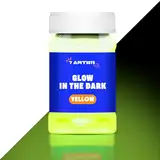 7 Artists Fluoreszierende Acrylfarbe Neon Gelb 100 ml | Nachtleuchtende Farbe auf Wasserbasis | Fluoreszierende Leuchtfarbe Acryl zum Bemalen von Holz Papier Stein Karton