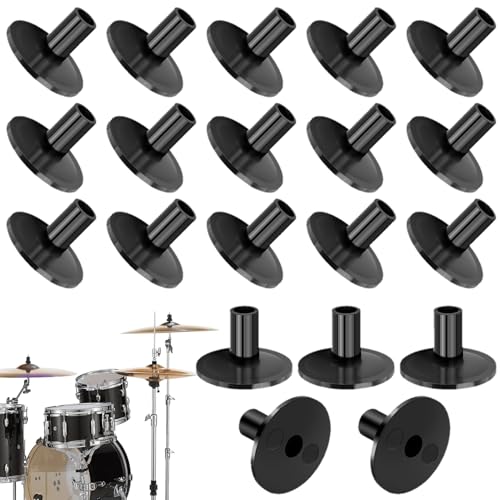 20 Stück Beckenhüllen für Trommelbeckenständer Ersatz für Shelf Drum Kit Verschleißfester Beckenständer-Hülsen Beckenständer Zubehör für Percussion-Instrumente für Schlaginstrumente