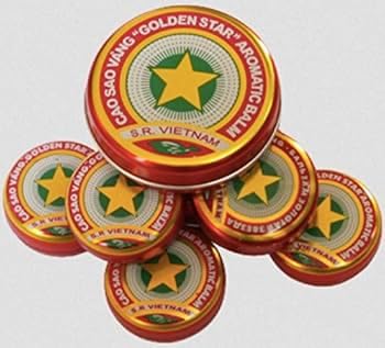 12X10GR. Goldener Stern Balsam(Zvezdochka)-Traditioneller vietnamesischer Balsam mit ätherischen ÖLEN. Golden Star Balsam
