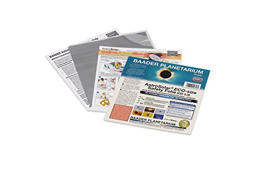 Baader Planetarium AstroSolar ECO-Size Safety Folie OD 5.0, 140x155mm, Sonnenfilter Silber