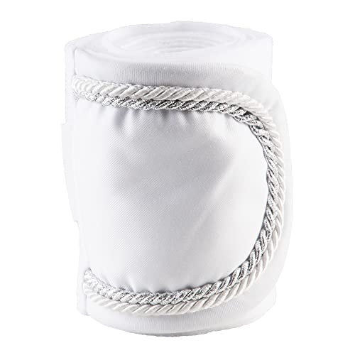 PFIFF 102912 Bandagen Dyat, Fleecebandage Klettverschluss, 4er Set, 300cm x 13cm Weiß