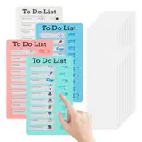 To Do Liste Kinder, 4er Set Memo-Boards, 20x12 cm Aufgabenplaner,mit 20 austauschbaren Blättern, ideal für Checkliste Kinder, als Routine Planer Kinder, zur Lernplanung und Zeitmanagement