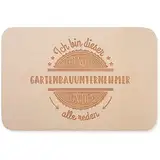 JUNIWORDS Frühstücksbrettchen, Ich bin dieser legendäre Gartenbauunternehmer, von dem alle reden, Holzbrett Frühstücksbrett Holzbrettchen (5049503)