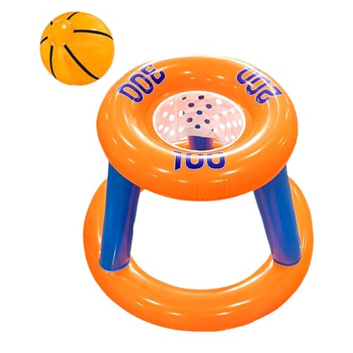 Schwimmender Basketballbogen für Schwimmbad - Basketballbogen für Schwimmbad | Schwimmendes Poolspielzeug, Wasserbasketball-Spiele mit Ball | Tragbare lustige Poolspiele