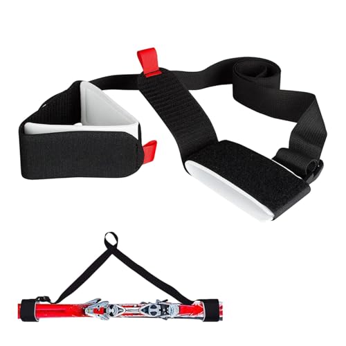 Generisch Ski Tragegurt,Verstellbarer Snowboard Schultergurt Ski Tragehilfe, Ski Tragegurt Kinder, Snowboard-Bindungsriemen,Transport Scooter,Skistöcke,Yogamatte,Kinderfahrrad Skiboard Strap