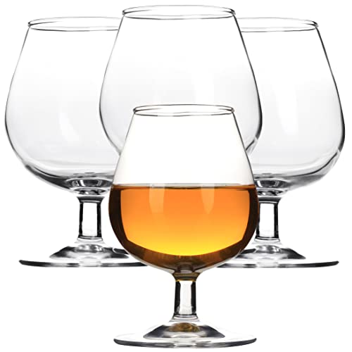 Stephans Möbelbörse 4er Set Cognacgläser Brandygläser | Cognac Brandy Schwenker Weinbrand Cocktail Glas | 350ml | Perfekt für Zuhause, Restaurants und Partys | Spülmaschinenfest