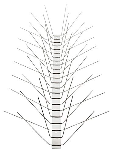 Mosali Edelstahl Taubenspikes – 6-Reihiger, Hochwirksamer Vogelschutz für Balkon, Dach und Fensterbank – Wetterfest & Rostfrei – Größen 1m, 3m, 5m, 10m, 25m (5 Meter)