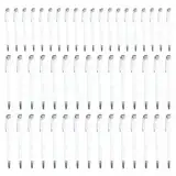 Kugelschreiber, einfach zu schreiben, 50 Metall -Kugelschiffe - Design mit Silberclip, Dokumenterstellung, Schreibwarenset, Bürogebrauch, multifunktionales Silber -Design, multifunktionales Schreibins
