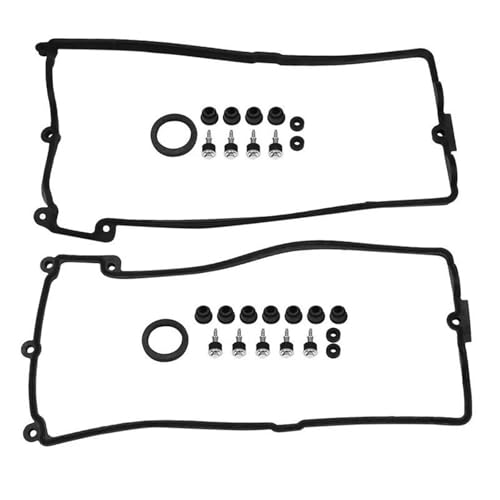 MRNQCB Für B&MW E60 E63 E64 E66 E65 E53 E70 X5 N62 Motorhaubendichtung Ventildeckeldichtung 11127513194 11127513195 Motorventildeckel(Links und rechts)