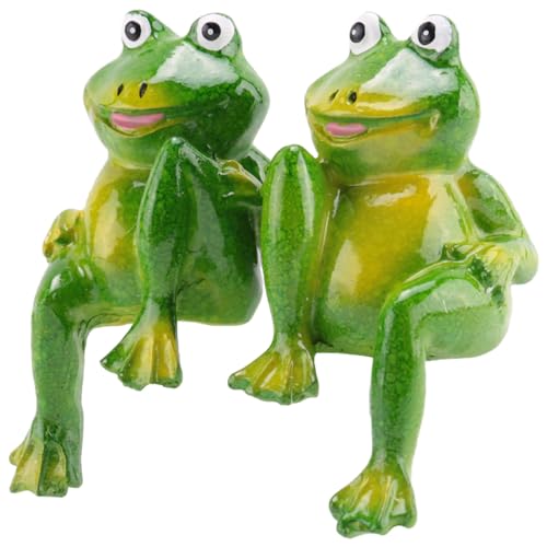 SOFORFREEM 2 Stück/Set aus Kunstharz, sitzend, , Statue, Gartengeschäft im Freien, dekorative -Skulptur für den Schreibtisch, Heimdekoration, Gartendekoration, S2