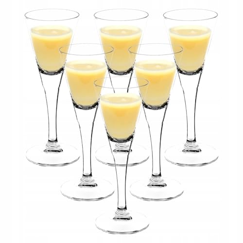 Likörgläser 6 Gläser für Likör Eierlikör- Schalen Diamond 55 ml