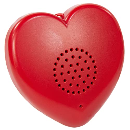 Talking Products, Sprechendes Herzstimme aufnehmbare, 2 Minuten Aufnahme. Gestalten Sie Ihren eigenen personalisierten Erinnerungsbären, Plüschteddy oder Baby-Herzschlag-Andenken (Rot)