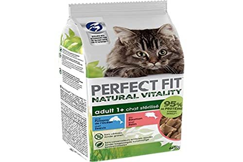 Natural Vitality Frischebeutel für ausgewachsene Katzen, sterilisiert – Vollnahrung ohne Getreide, 12 Stück, 6 x 50 g, 72 Beutel
