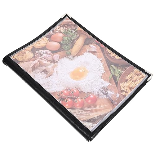 Amosfun Exquisite Restaurant Menü Buch Pvc Leder Menü Menü Display Ordner Multi-funktionale