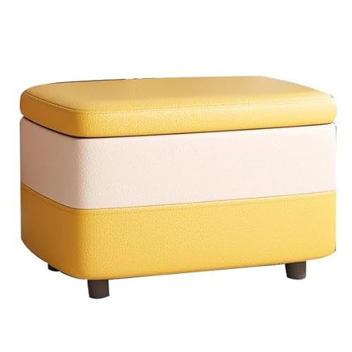 LMXRYPD Sitzbank mit Stauraum, Ottomane mit Stauraum, 40 cm Eingangsbank, Trägt 90 kg, für Wohnzimmer, Schlafzimmer, Eingangsbereich(Brown)