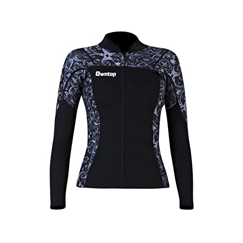 Joysummer Herren Damen Neoprenanzug Top - 3mm Neopren Neoprenanzug Jacke, Langarm Tauchanzug Rash Guard für Tauchen Surfen Schnorcheln UPF 50+, XL