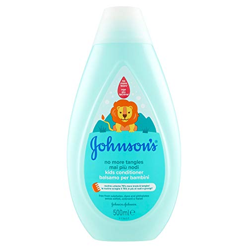 JOHNSON'S Baby, Balsam für Kinder, nie mehr Knoten, Entwirren, keine Tränen mehr, auch für langes oder lockiges Haar, 500 ml
