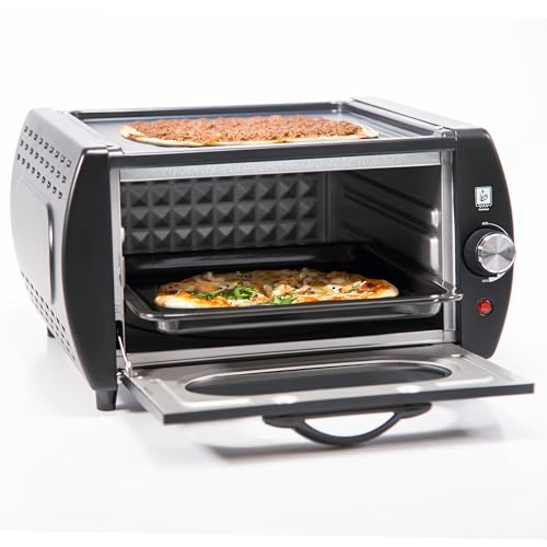 Tandoori Ofen Miniofen traditioneller Indischer, Orientalischer und Türkischer Speisen - Chapati Roti Lahmacun Manakish Naan Brot Maker Elektro Tandoor Oven