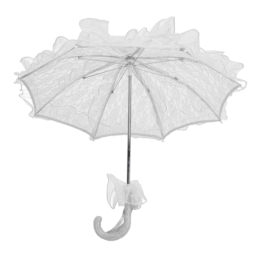 ZJchao Spitzenschirm, Spitzen-Sonnenschirm, Dekoration, Hochzeit, Braut, Handgefertigter Buntglas-Sonnenschirm mit Eleganz und Charme für Hochzeits-Fotoshootings oder Besondere Anlässe