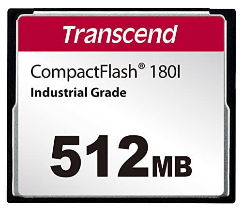 Transcend 180I 512MB CF-Karte für CNC-Maschinen, Industriequalität, kompakte Flash-Karte – TS512MCF180I