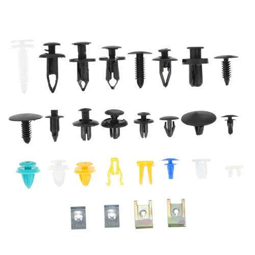 TOPBATHY 200Stücke Auto Nietclips Universelle Befestigungselemente Für Karosserie Innenverkleidung Und Motorabdeckung Hochwertige Clips Für Verschiedene