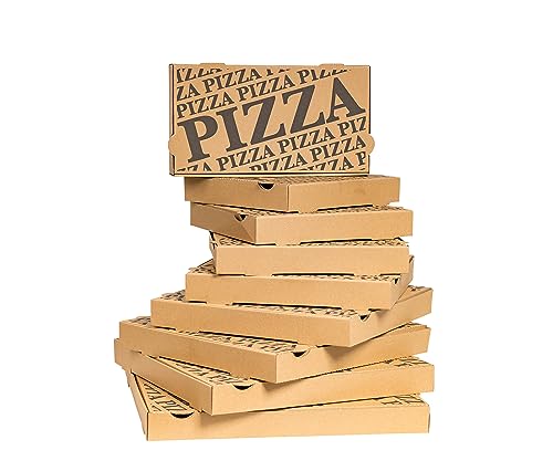 karton-billiger | Pizzakarton Pizzaschachtel Calzone Pizzabox | 9 Größen! | 100 Stück inkl. Verpackungslizenz! (40x40x4 cm)