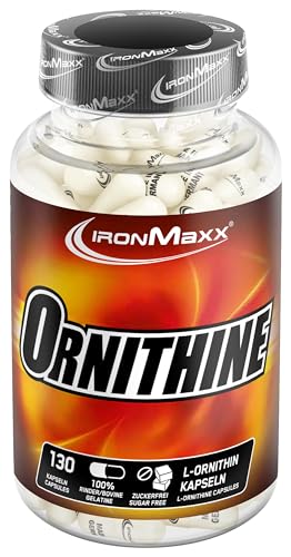 IronMaxx L-Ornithin Kapseln - 130 Stück | Hochdosierte Aminosäure | Unterstützt Regeneration & Muskelaufbau